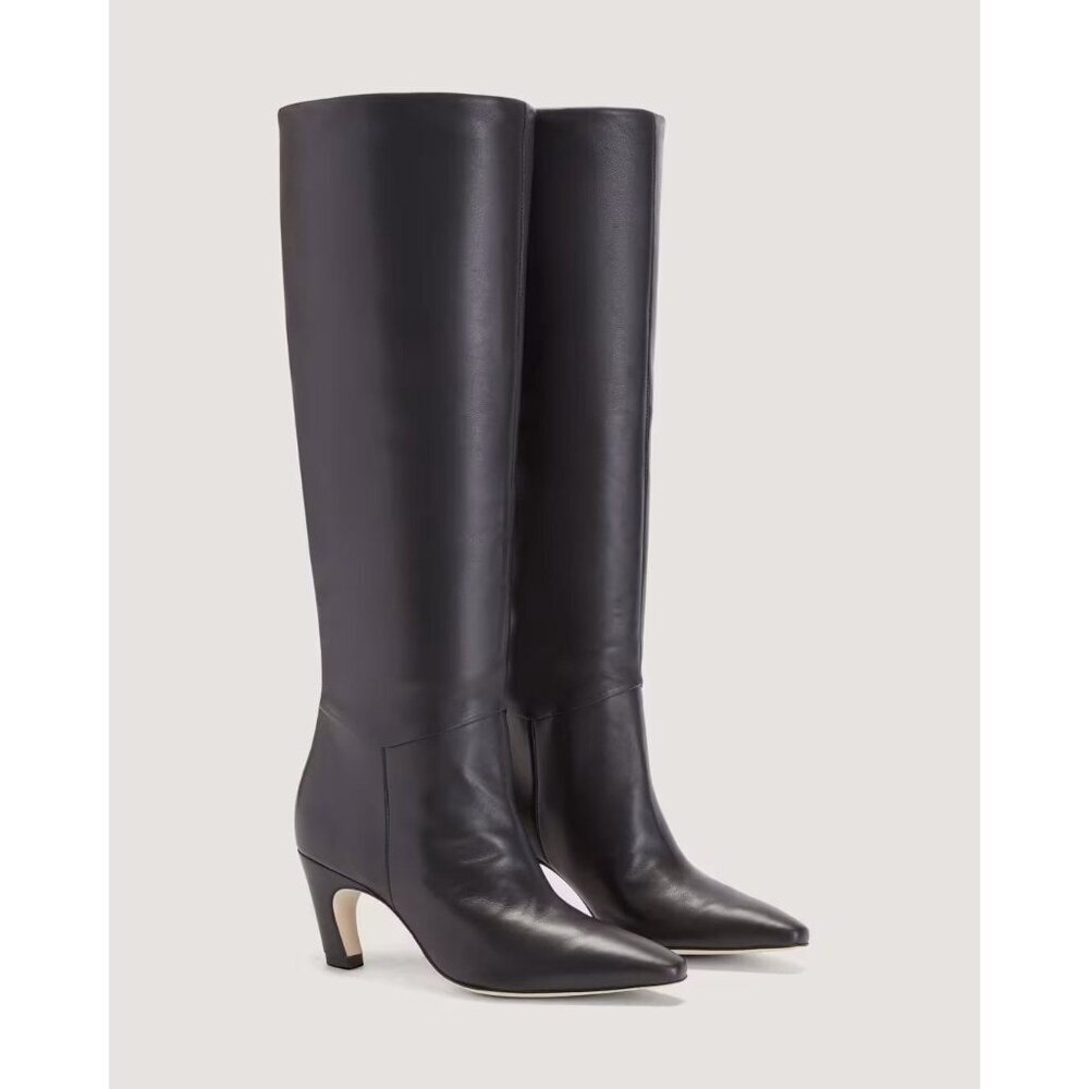 Everlane The Banana Boots in Black Leather New Womens Knee High - Picture 1 of 14